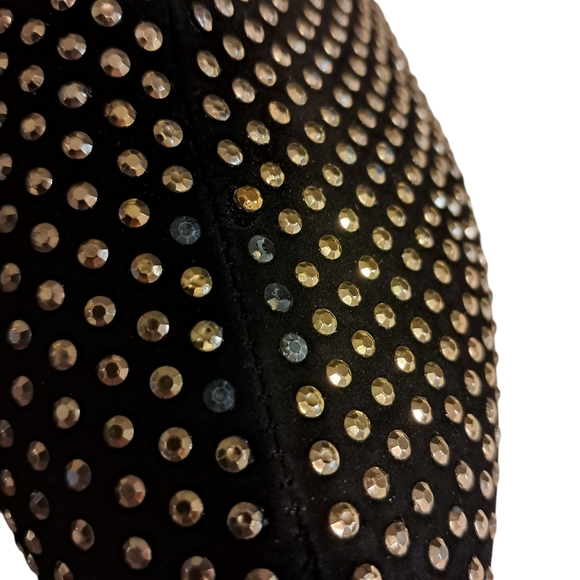 Studded Black Ankle Boots - Picture 4 of 9